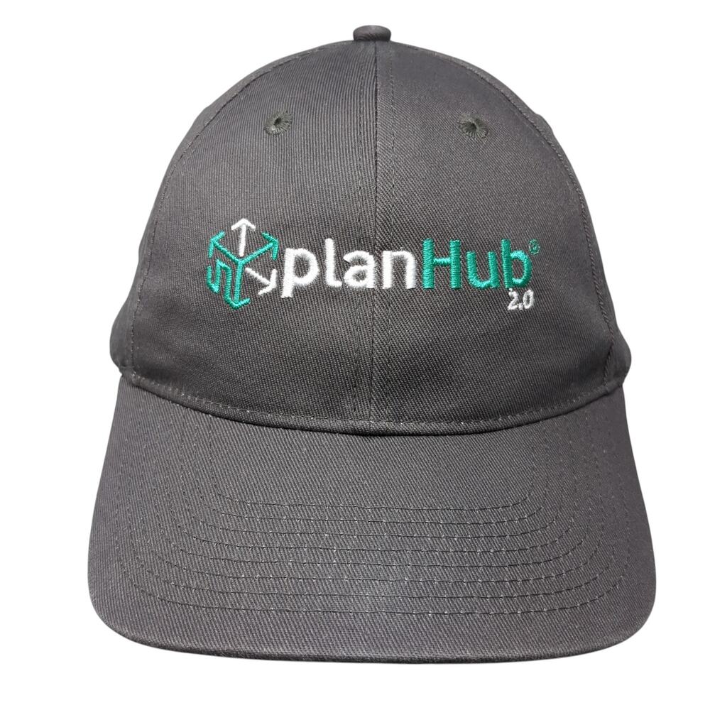 Plan Hub 2.0 Strapback Baseball Cap Gray One Size Adjustable Fersten Worldwide